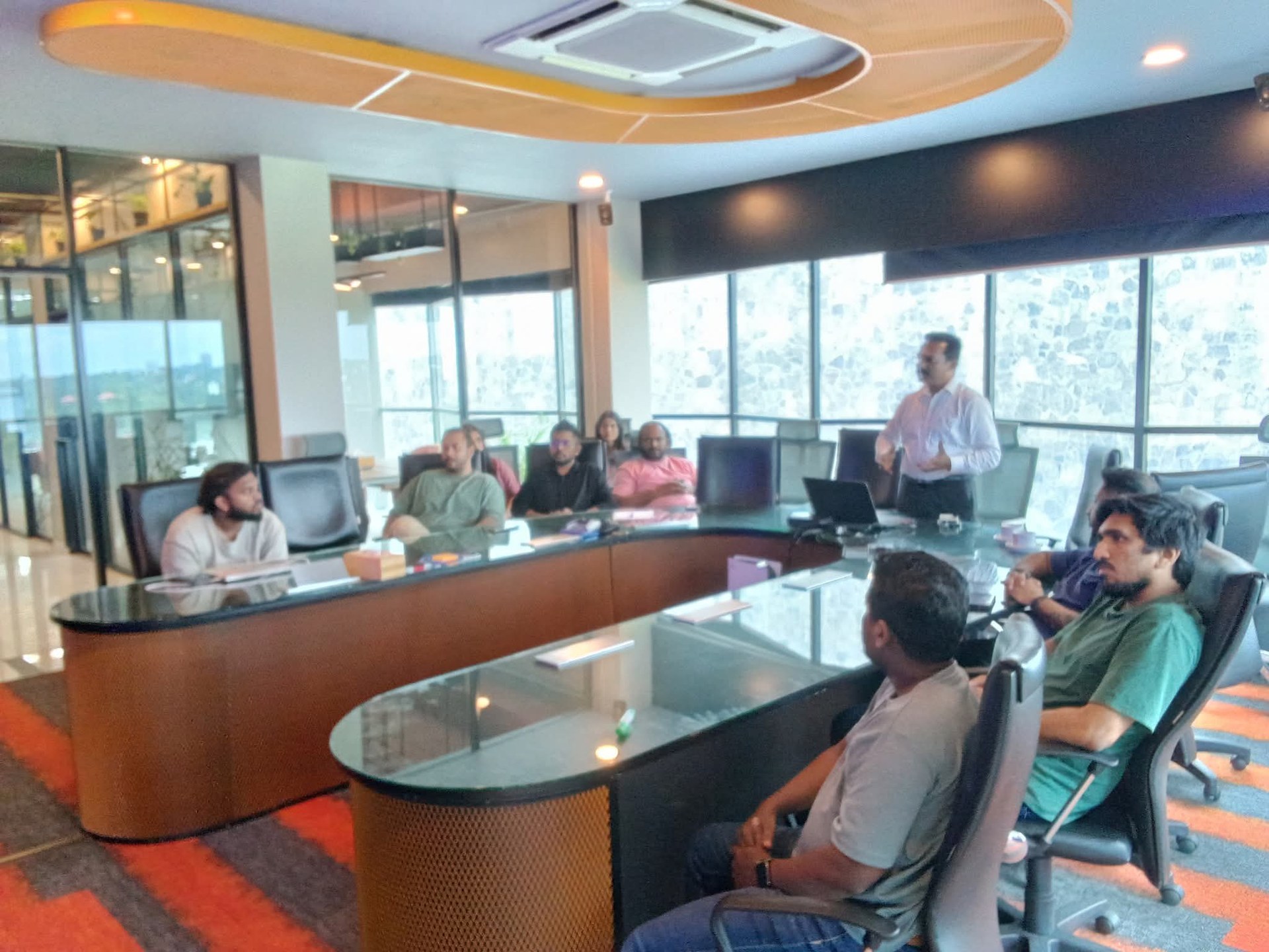 Executive corporate boardroom fire safety seminar